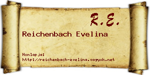 Reichenbach Evelina névjegykártya